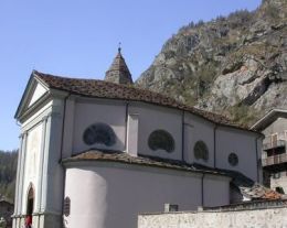 L'église paroissiale de Valgrisenche dédiée à S. Grat